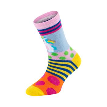 Preview: 6 Paar TippTexx 24 Kinder Socken Gute Laune Einhorn